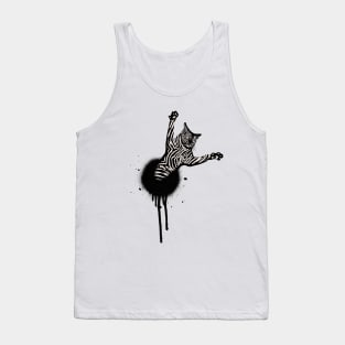 Graffiti Cat for light fabric Tank Top